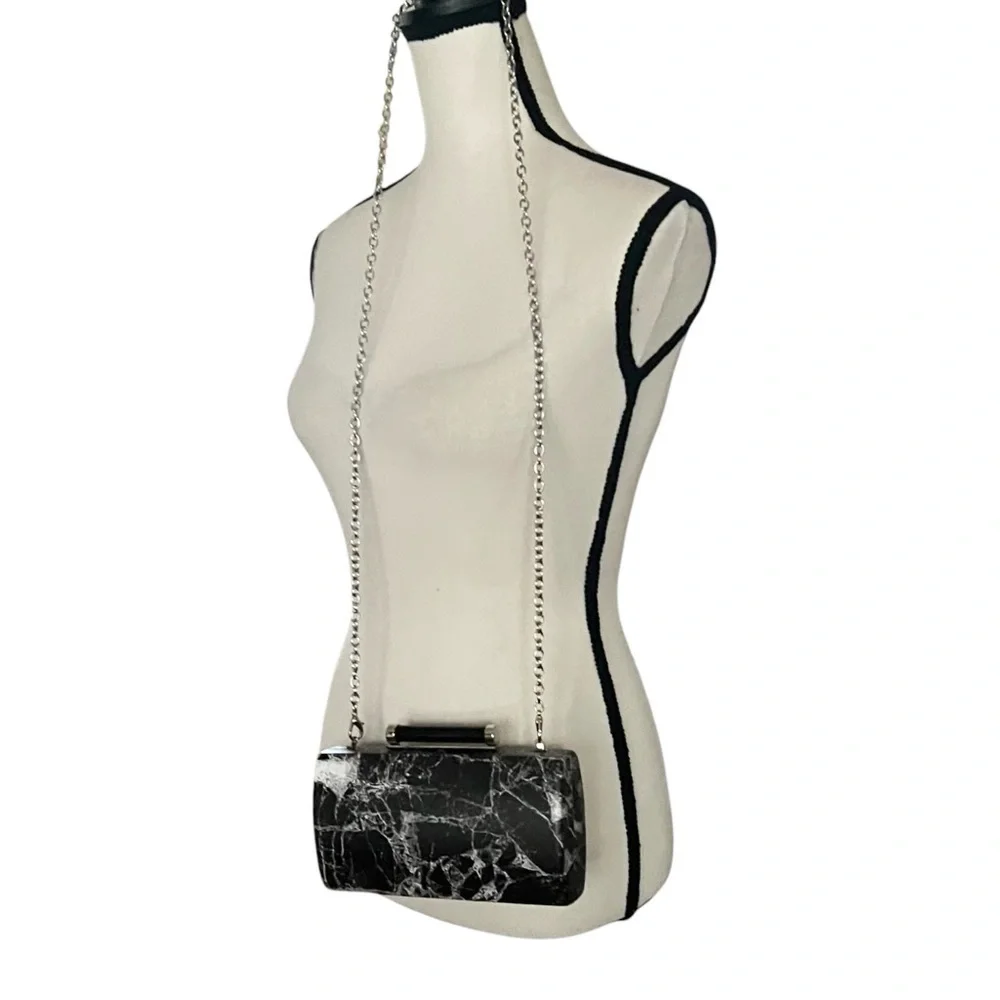 Sondra Robert’s Crossbody/Clutch Marbleized  design Handbag.